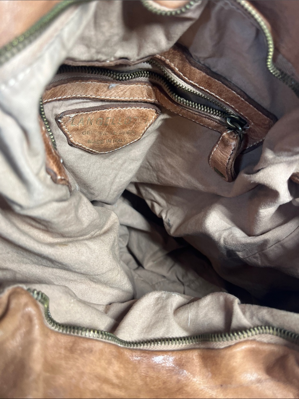 Langellotti Woven Leather Tote Bucket Bag - Picture 9 of 11